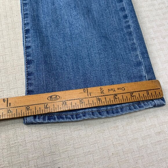 Rebecca Minkoff Womens 14P Light Wash Straight Leg Cropped Jeans Blue - Picture 9 of 10